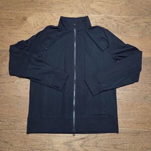 Lululemon Jacket Mens L Black Tactic Track Full Zip Performance Run Gym Training